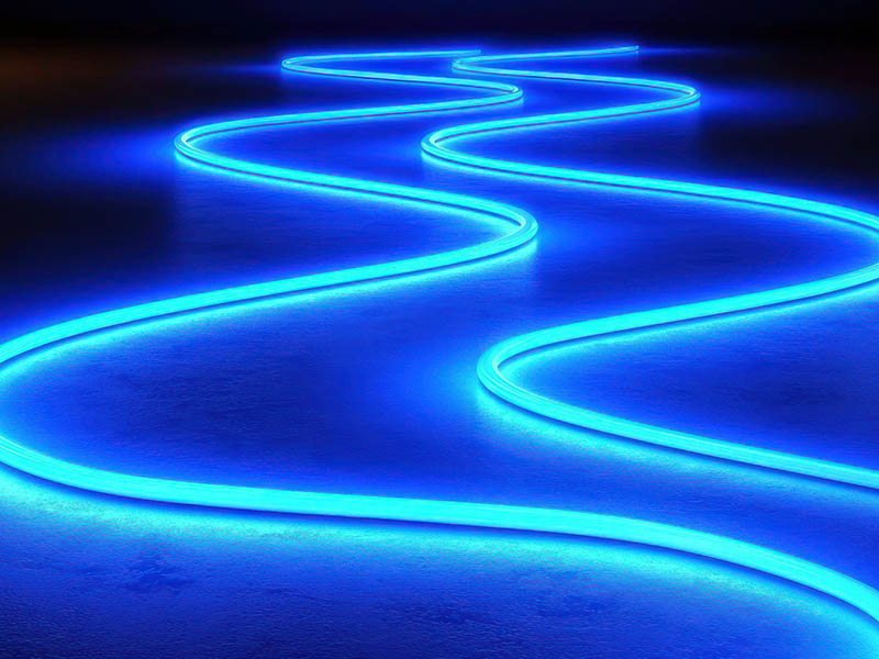 NEON FLEX 360° LED TECHFREE 10W 25m 127V IP65 AZUL