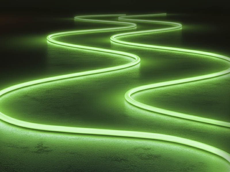NEON FLEX 360° LED TECHFREE 10W 25m 127V IP65 VERDE