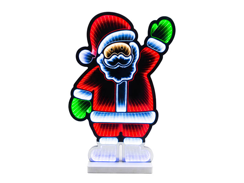 FIGURA ILUMINADA TASCHIBRA LED LUZ INFINITA NOEL ALEGRIA 100CM AUTOVOLT .
