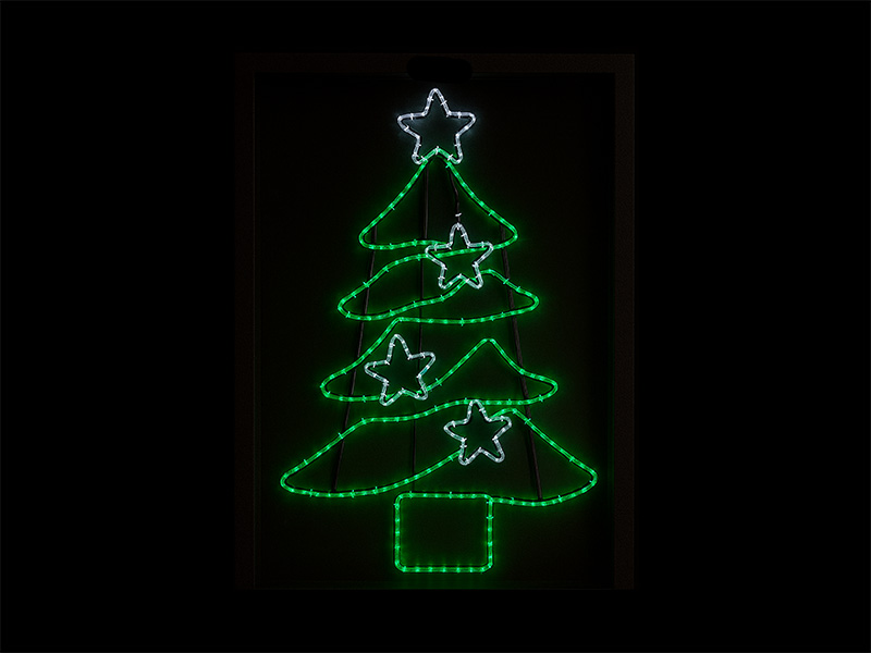 ARMAÇÃO LUMINOSA LED ARVORE DE NATAL 1x1,5m 36W 220V UNICA