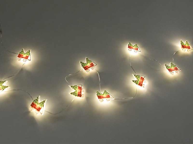 CORDÃO LUMINOSO TASCHIBRA 10 LEDS TRENÓ PILHA 3000K