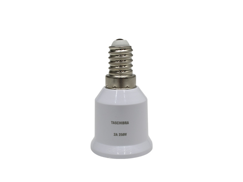 SOQUETE ADAPTADOR E14-E27 SACO PLAST C/ 2PÇS .