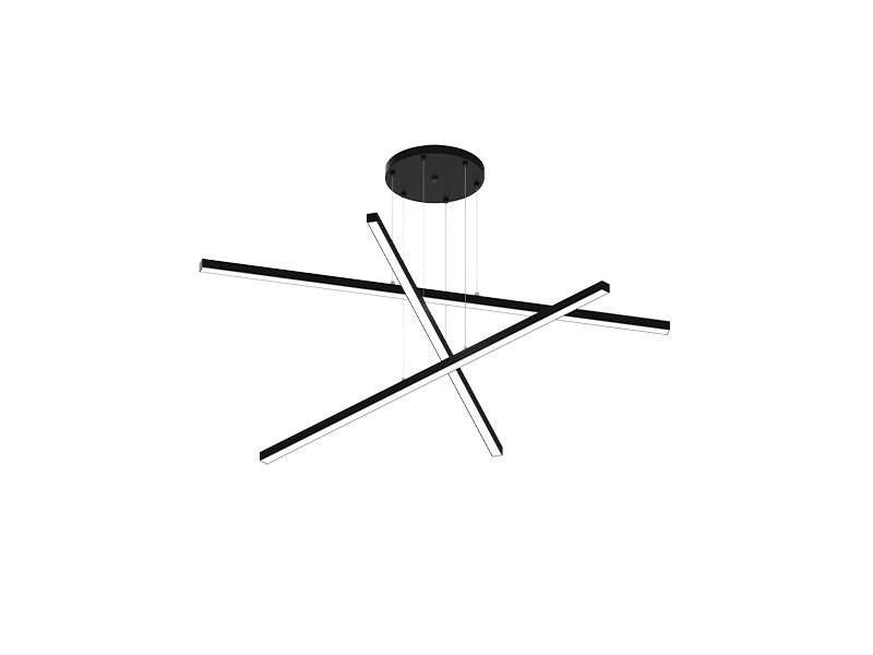 PENDENTE LED TASCHIBRA TRIO APEX 1100 3000K PRETO FOSCO