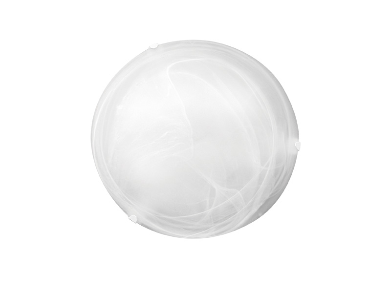 PLAFON REDONDO LAGUNA 25CM VIDRO MURANO 1XE27 BRANCA