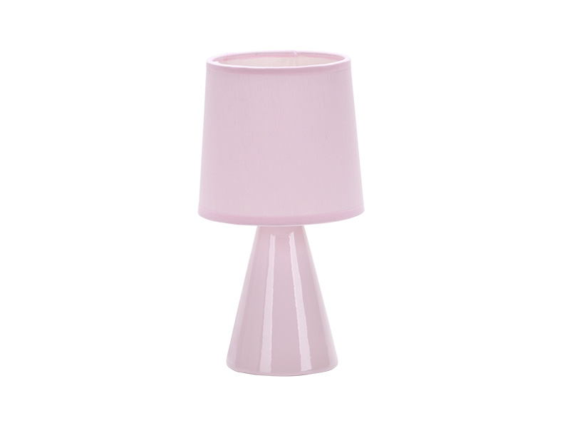 ABAJUR DE CERÂMICA POTTERY E27 ROSA 25CM
