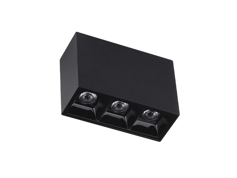 SPOT LED LUZ PONTUAL ARCH SOBREPOR 6W 2700K 24º PRETO