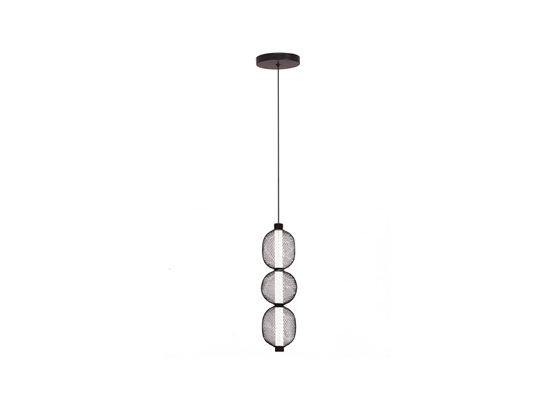 PENDENTE TASCHIBRA LED CÁDIS 3000K 8W PRETO