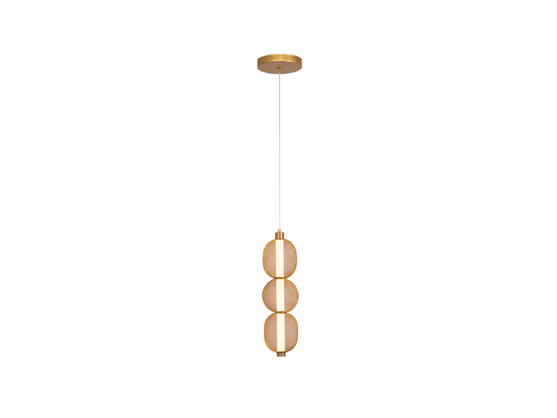PENDENTE TASCHIBRA LED CÁDIS 3000K 8W OURO