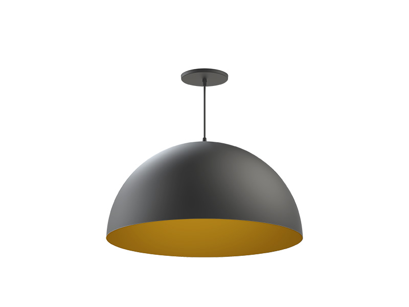 PENDENTE TASCHIBRA WOK E27 PRETO F.+ OURO