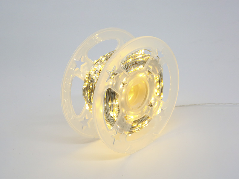 CORDÃO LUMINOSO TASCHIBRA 500 MINI LED 8 FUNÇÕES ARAME AUTOVOLT 3000K