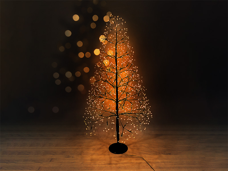 ARVORE ILUMINADA TASCHIBRA 1000 MINI LEDS 125CM AUTOVOLT 3000K 3000K