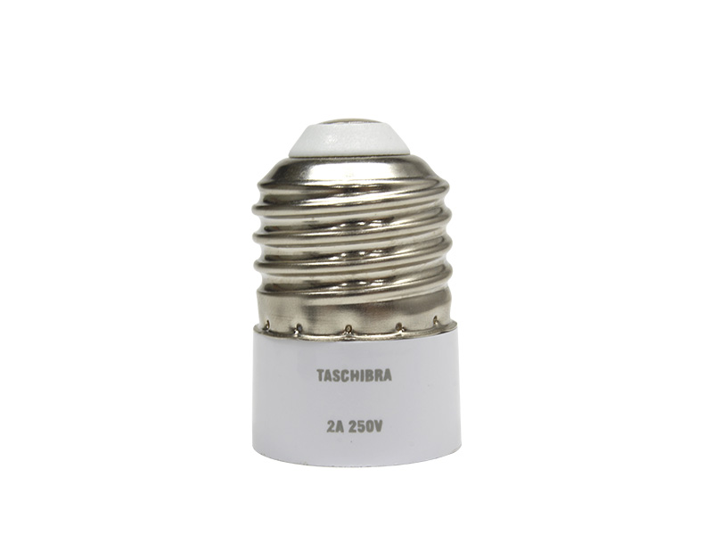 SOQUETE ADAPTADOR E27-E14 SACO PLAST C/ 2PÇS .