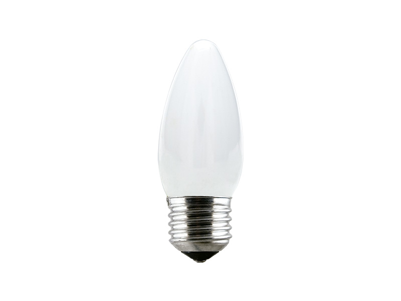 LÂMPADA INCANDESCENTE VELA LISA LEITOSA 25W 220V E27