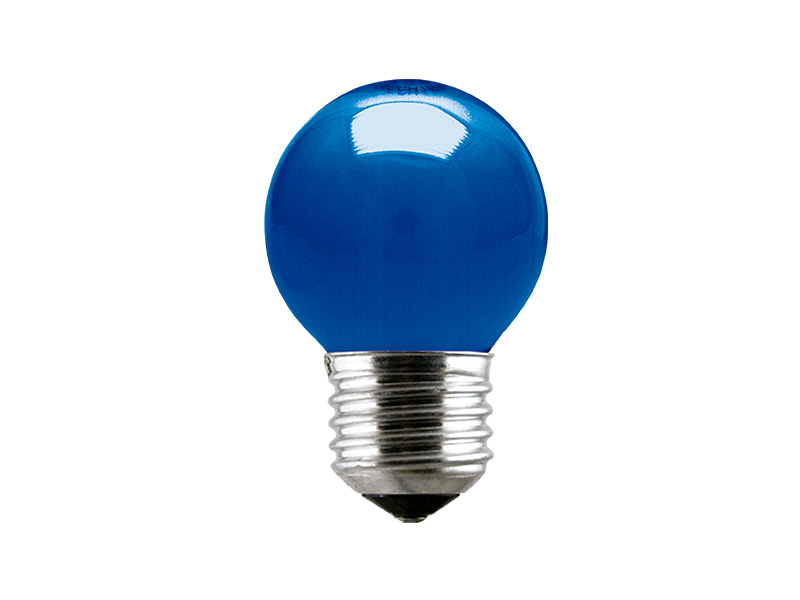 LÂMPADA INCANDESCENTE BOLINHA AZUL 15W 220V