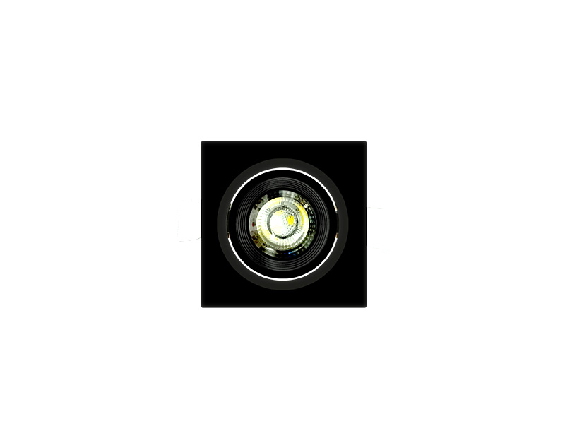 SPOT EMBUTIR QUADRADO ALLTOP LED MR11 3W 3000K 38º PR