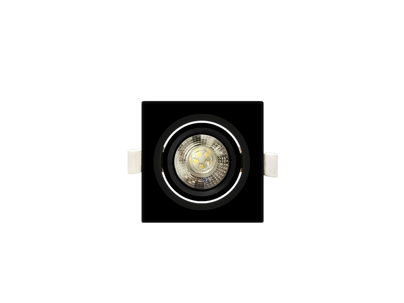 SPOT EMBUTIR QUADRADO ALLTOP LED MR16 5W 3000K 38º PR