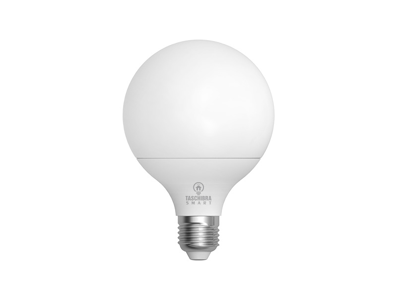 Imagem do produto SMART LAMPADA WI-FI LED TASCHIBRA 13W G95 RGB na categoria ILUMINAÇÃO