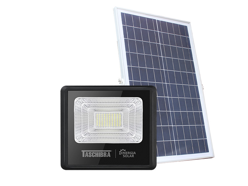 Imagem do produto REFLETOR LED SOLAR TR SUN 60W 6500K PRETO na categoria REFLETOR LED