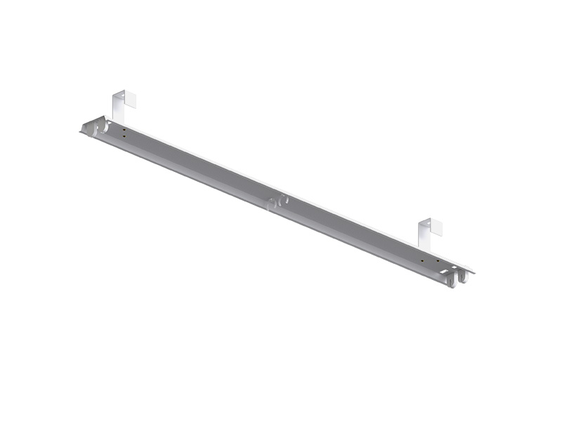 CALHA NAKED SOBREPOR 120CM RET C/GANCHO 2XT8 BRANCA