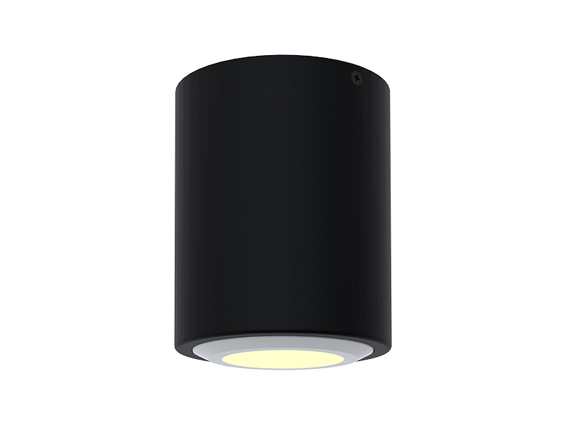 PLAFON SOBREPOR CANNON PAR 38 PRETO FOSCO