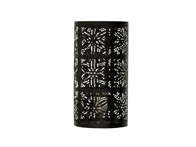 ABAJUR TASCHIBRA FLORA 1XE27 PRETO FOSCO