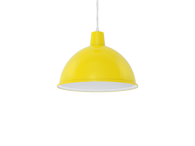 LUM PENDENTE TASCHIBRA DESIGN TD 821 AMARELO