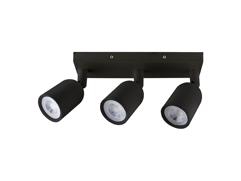 SPOT LED DIRECT MR16 BASE LINEAR 3X4W 3000K PRETO