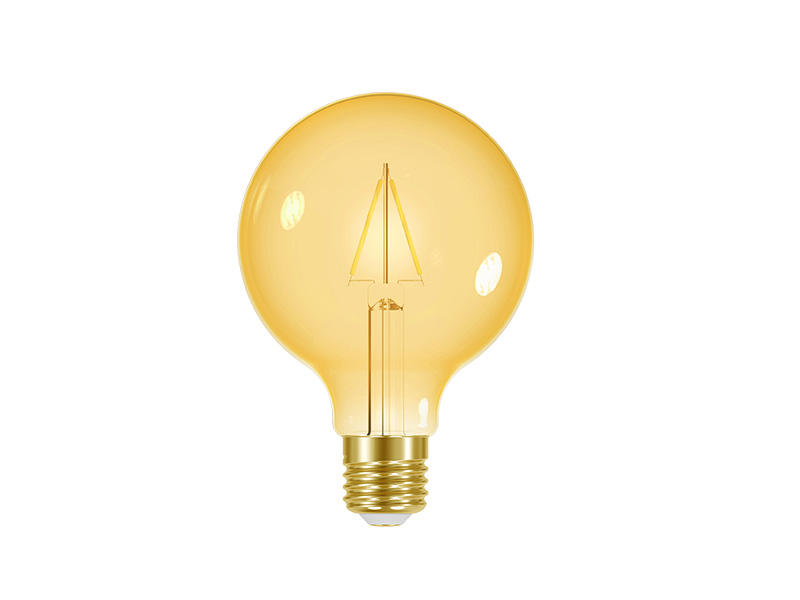 LÂMPADA LED FILAMENTO VINTAGE GLOBO G95  AUTOVOLT ÂMBAR
