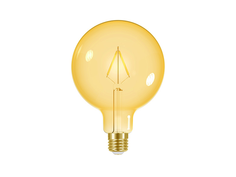 LÂMPADA LED FILAMENTO VINTAGE GLOBO G125  AUTOVOLT ÂMBAR
