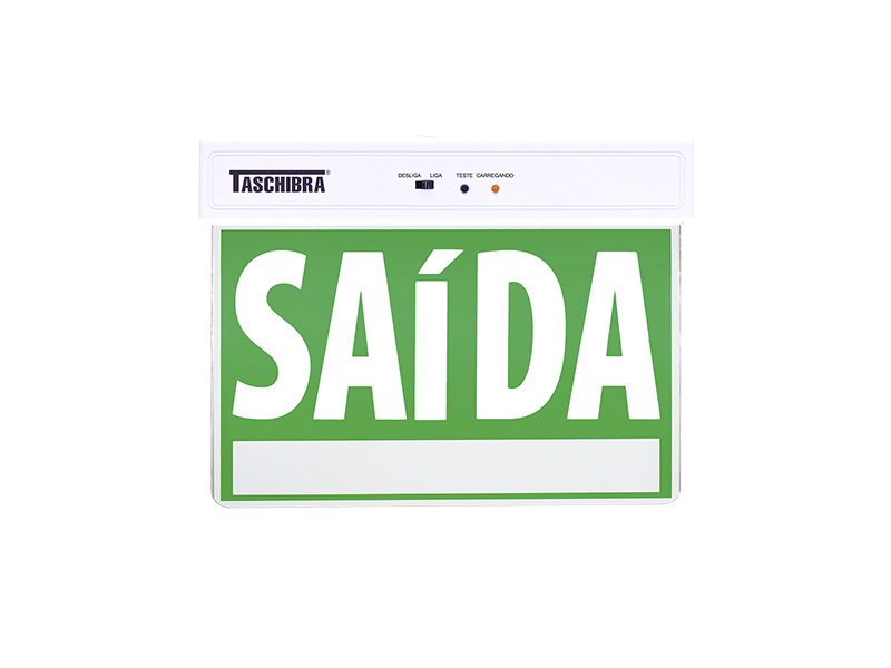 Imagem do produto PLACA DE SINALIZAÇÃO SAÍDA LED 230X185MM FACE ÚNICA VERDE . na categoria LUZ AUXILIAR