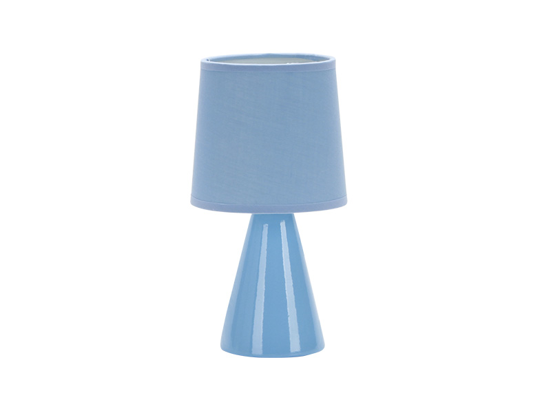 ABAJUR DE CERÂMICA POTTERY E27 AZUL 25CM