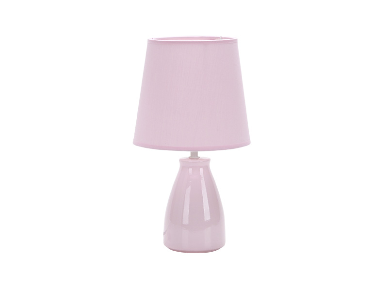 ABAJUR DE CERÂMICA POTTERY E27 ROSA 37CM