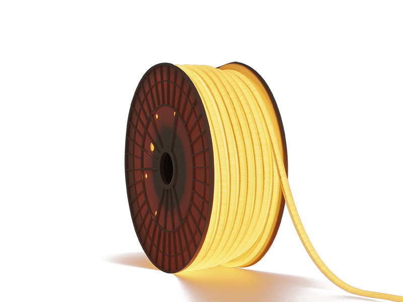FITA LED COB PRO 10W 320 LEDS/M 25M 220V IP65 ÂMBAR