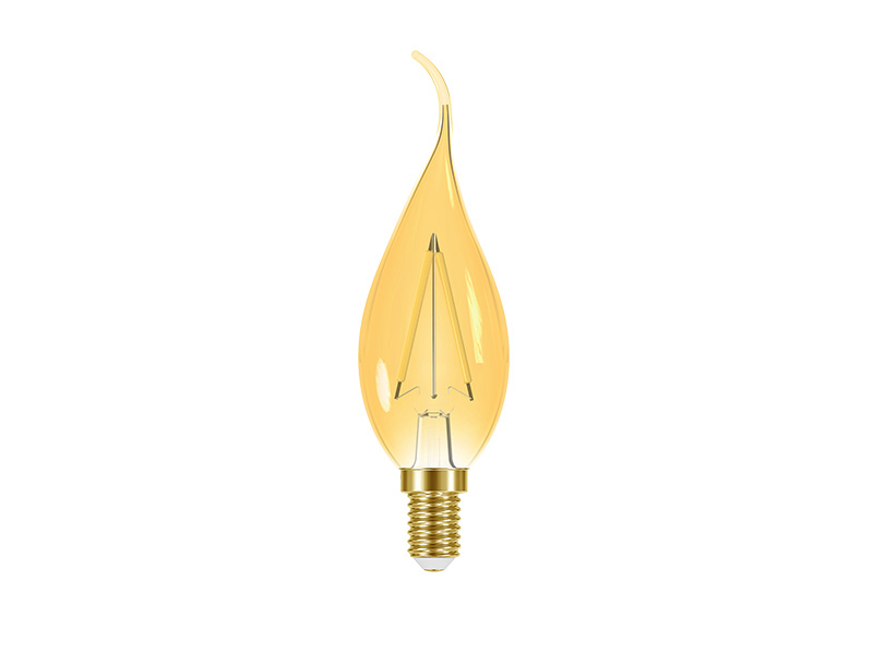 Imagem do produto LÂMPADA LED FILAMENTO VINTAGE VELA BICO TORCIDO B35 3W 127V ÂMBAR E14 na categoria LED FILAMENTO