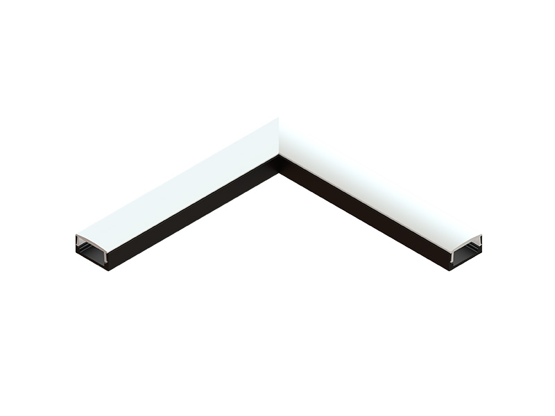 Imagem do produto EMENDA L SOPÉ 16x9 TETO/TETO PRETO FOSCO na categoria PERFIL
